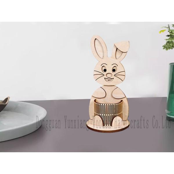 Puzzle en bois 3D bricolage organisateur de bureau fait à la main Porteur de stylo en bois