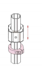 Round Fixed Aluminum Pipe Joint Silvery White Connecting Pipes For Workbench / Rack