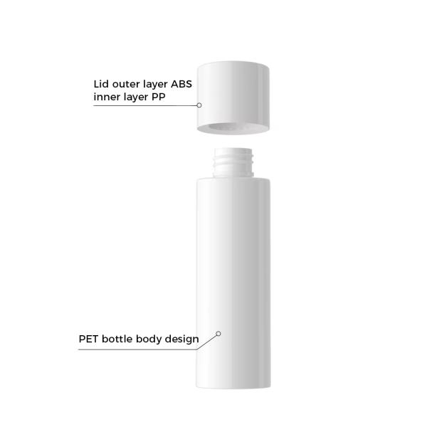 Custom PET Cosmetic Bottle 100ml-150ml with Rotating Cap