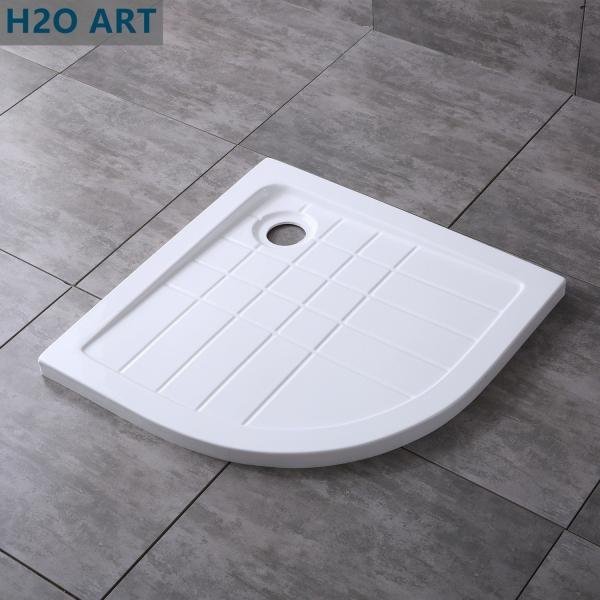 Single Color 800x800x45mm Corner Acrylic Shower Tray for Glass Cabinet Base Bath Tray