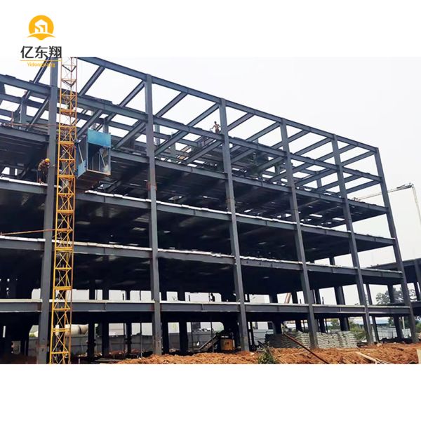 Q355B Multi-Story Steel Frame Building Construction with Thermal Insulation and 10-Year Warranty