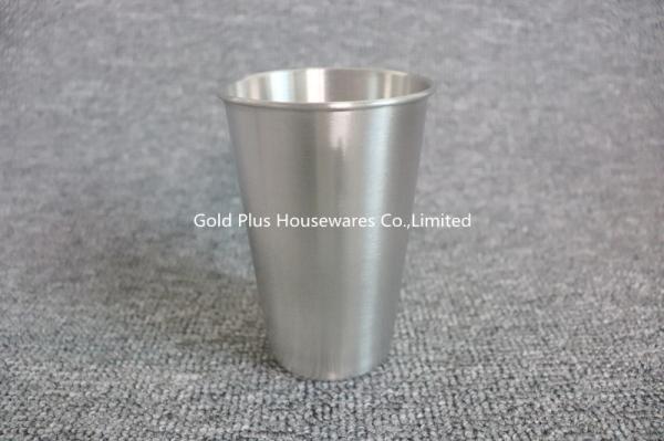 Festival gift cup stainless steel breakfast milk cup vietnam market elegant silver color coffee tea cup
