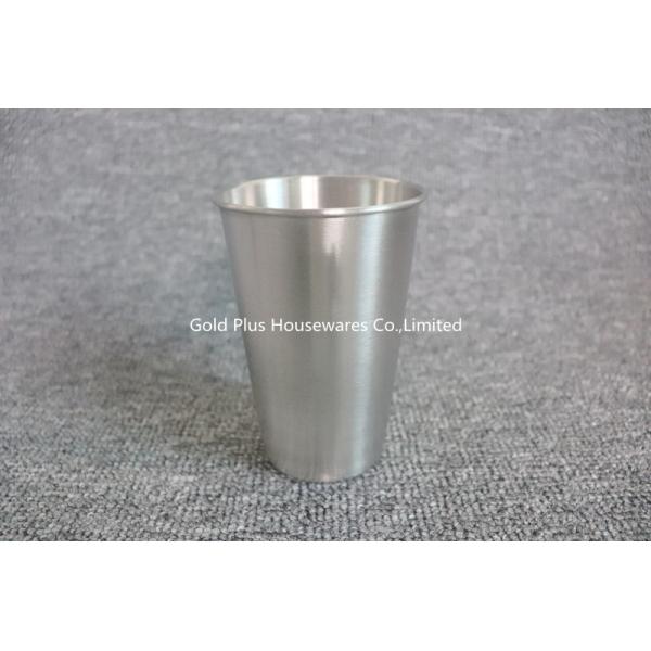 Festival Gift Stainless Steel Milk Cup Elegant Silver Color 500ml