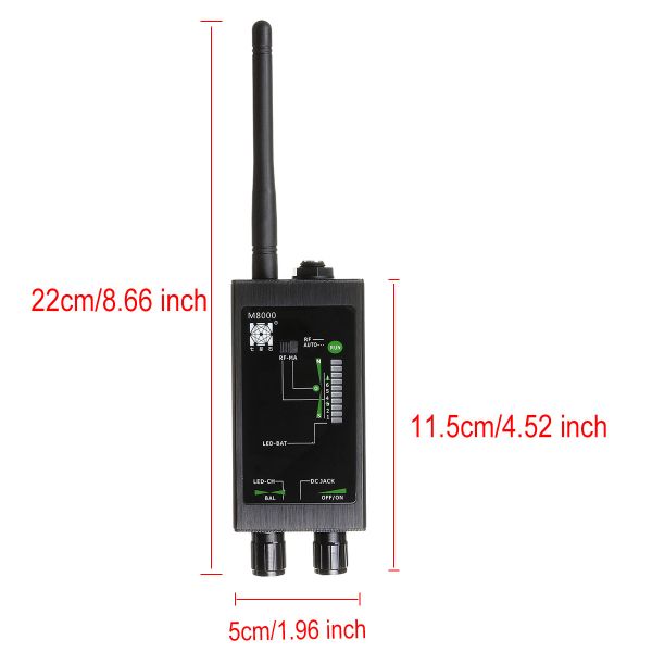 ABS Multifunction Wireless GPS GSM Radio Anti-Spy Detector RF Signal Auto Tracker Detector