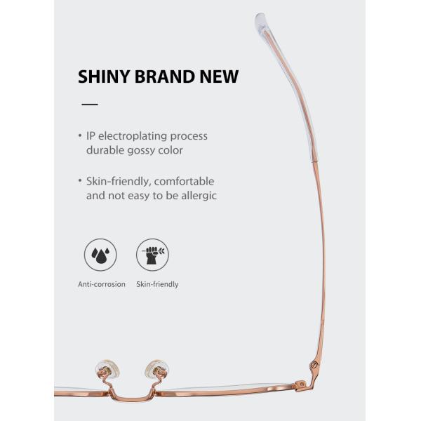 Свет круглых титановых очков рамки унисекс анти- радиационный анти- голубой