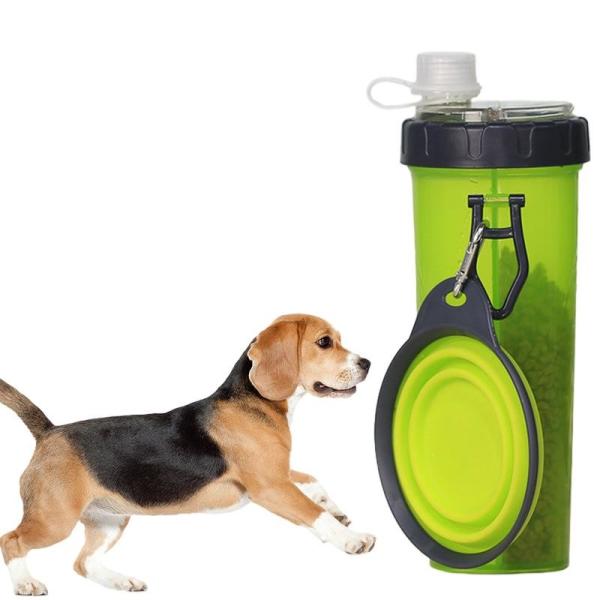 Copo de água para animais de estimação portátil Copo de água para cães ao ar livre com tigelas de comida