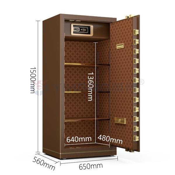 Fermeture d'empreintes digitales biométriques Coffre-fort de bureau H1500mm YB/N7-150 Pour le café