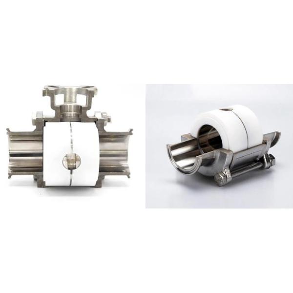 DN10~DN100 1 1/4in Stainless Steel Sanitary Valves Three Piece Ball Valve