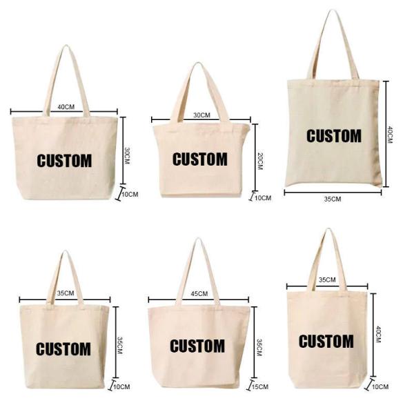 Custom Cotton Canvas Tote Bag Cotton Canvas Bag Reusable Shopping Bags Silk Screen Branded Strap Tote Bag Cotton Canvas Shopping Bag Custom Printed Logo Recycled Cotton Canvas Shopping Tote Daily