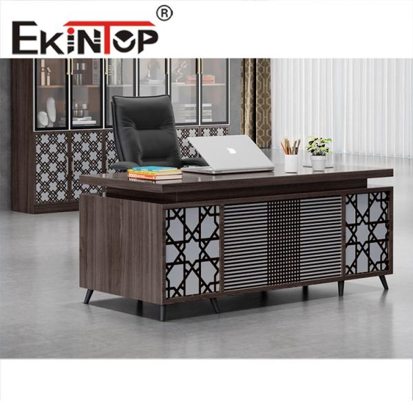 Bureau moderne en forme de L d'Office Desk de directeur exécutif réglé de Président