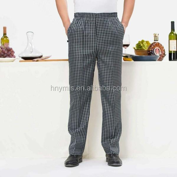 Readymade  Hot Sale Catering Uniforms Checkered Chef Trousers