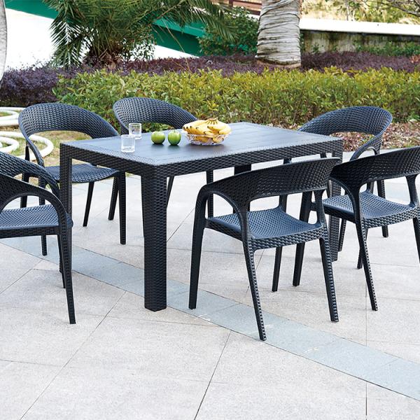 Modern Patio Plastic Wedding Rattan Wicker Chairs 58*55*87 cm