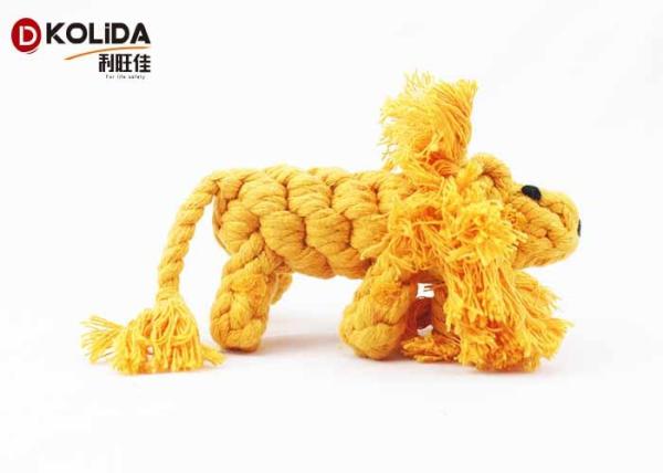 Interactive Pet Toys Cotton Lion 6 x 17cm Yellow For Puppy Pet TR4 Type
