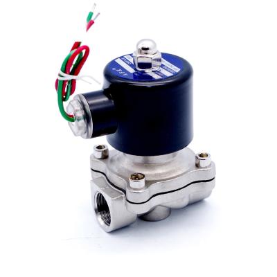 Stainless Steel Brass Shut Off Valve 2 Way Normally Closed 220VAC DN20 3/4