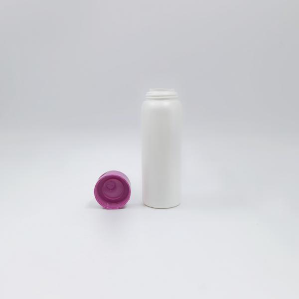 Бутылка белого PE цилиндра тела пластиковая для крышки порошка 50ml 250ml розовой