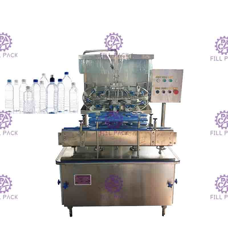 50BPM PET Bottle  Water Filling Machine With 12 Rinsing Heads