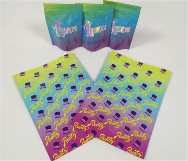 Cor do Ziplock CYMK da folha lustrosa cosmética médica de Mylar do saco do organizador da prova do cheiro mini