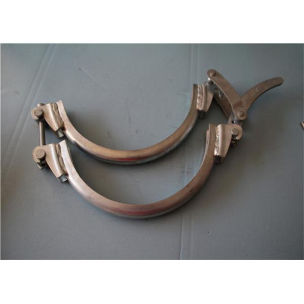Durable T Bolt Metal Pipe Clamp Stainless Steel Parts 1.1~2.0mm Thickness