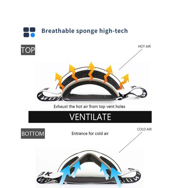 Customized Magnetic Snow Goggles with UV400 Protection and Optional Face Foam Layers