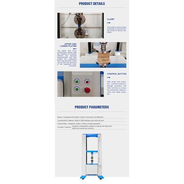 Electronic Computer  Universal Tensile Testing Machine Price Strength Test 1000KN