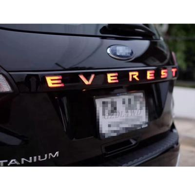 Guarnição da tampa da tampa do tronco da parte traseira do preto dos jogos do corpo do ABS 4x4 para Ford Everest 2015 avante
