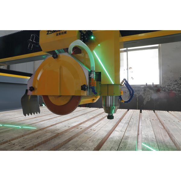 4+3 AXIS CNC STONE CUTTING MACHINE 15KW+7.5KW 3200*2000MM SAVE MONEY CHEAP EXCELLENT FREE  AFTER SALES TRAINING CUSTOM LOGO CHAMFER 45 DEGREE SPINDLE CAMERA TWO SUCTIONS SAW BLADE TABLE TILT 85 DEGEEE
