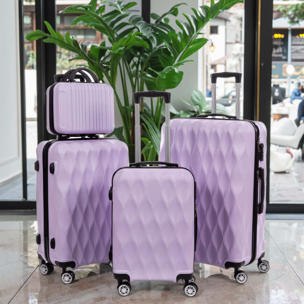 Hot Sellers 3-Piece Luxury Travel Trolley Suitcase Set Large Carry-On Luggage with Easy Movement Wheels Zipper Opening