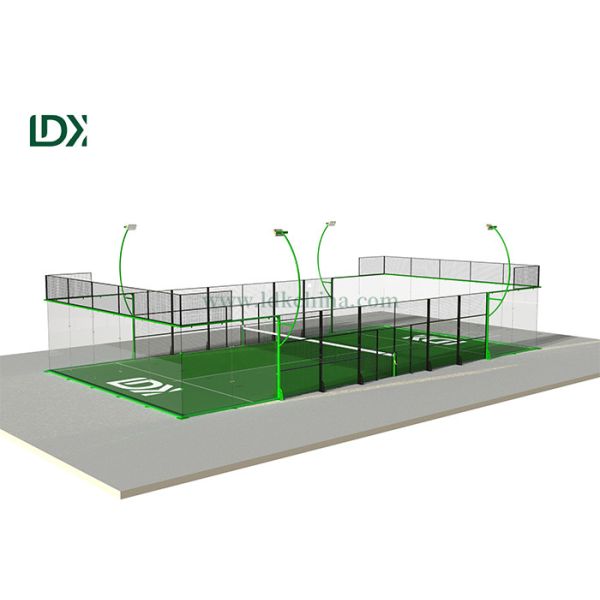 2025 New High-Quality Panoramic Glass Panel Tennis Court, Manufacturer Custom Sales