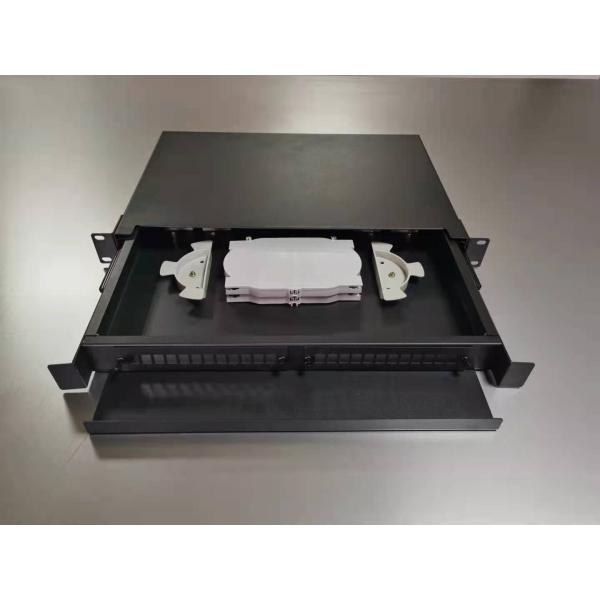 24 Port LC Fiber Optic Patch Panel Designed for Wall Mounting in Outdoor Settings