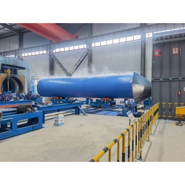Steel Pipe Internal External FBE Powder Coating & Liquid Paint Spraying Line with Rust Removal