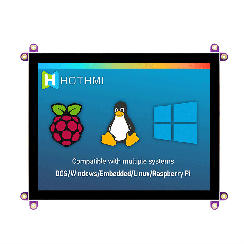 8 дюймовая ЖК-панель 1024x768 HI с емкостным сенсорным панелем TFT-080T61SVHDVNSDC