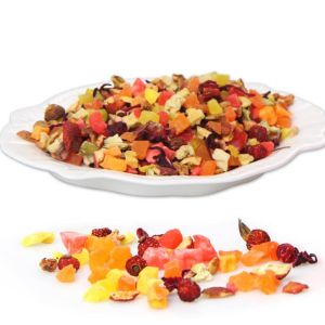 Natural Vitamins Rich Hibiscus Melon Kiwi Papaya Pineapple Fruit Blend Tea With OEM Private Label