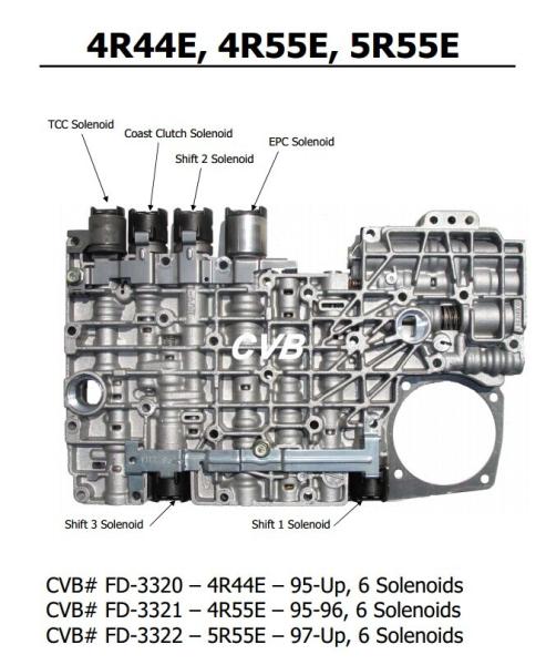 Auto Transmission 4R44E 4R55E 5R55E sdenoid valve body good quality used original parts