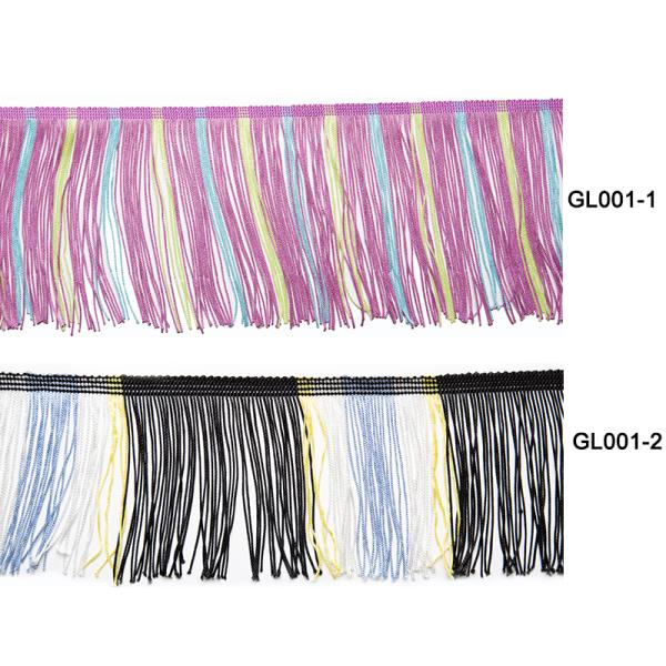 4 Grade Polyester 12cm Women Dress Tassel Fringe Trim