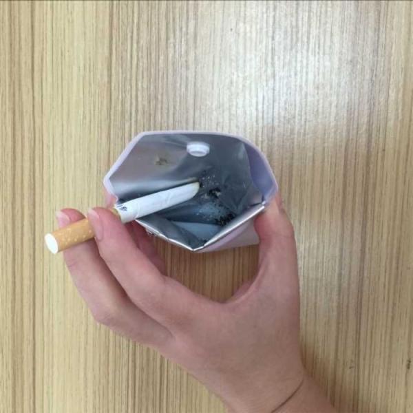 EVA PVC Mini Disposable Pocket Ashtray Small Tobacco Pouch OEM