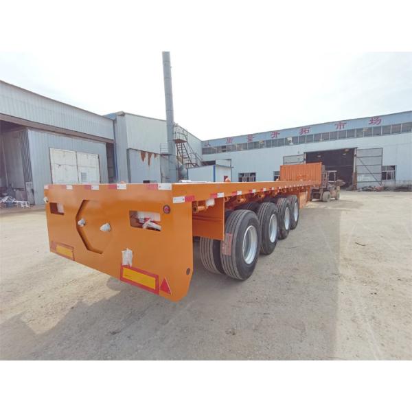 55 Ton Carbon Steel Q345B 4 Axle Flatbed Trailer