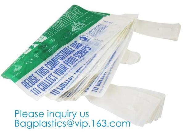 Plastarch Bio Eco Biodegradable Compost Plastic Drawstring Garbage Bags, Promotion Drawstring Compostable Plastic Bags
