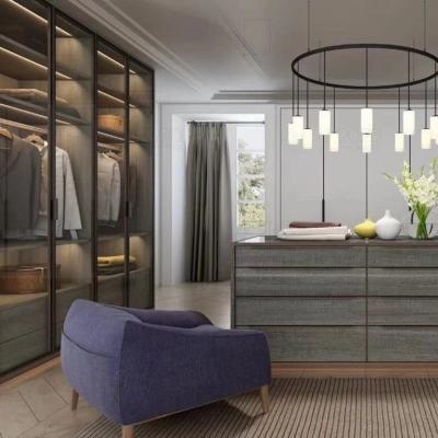 Mirrored Swing Door Wardrobe Bedroom Closet Storage Anti Fouling ODM OEM