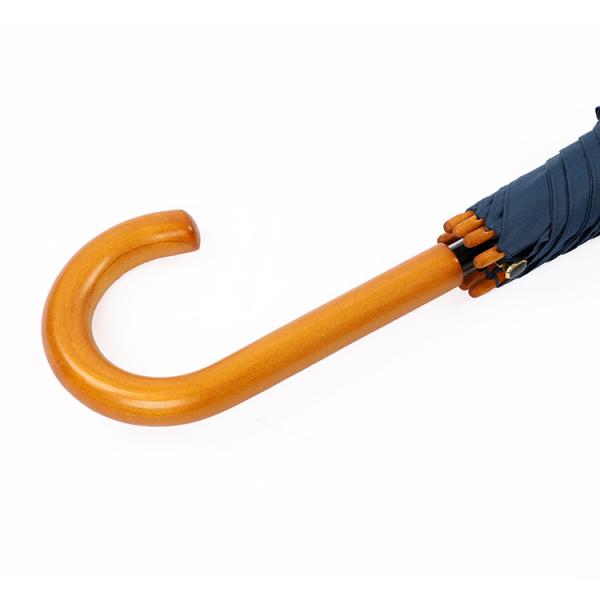 Wooden Hook Handle 8 Rib Umbrella with Customized Company Branding and 190T Pongee Fabric