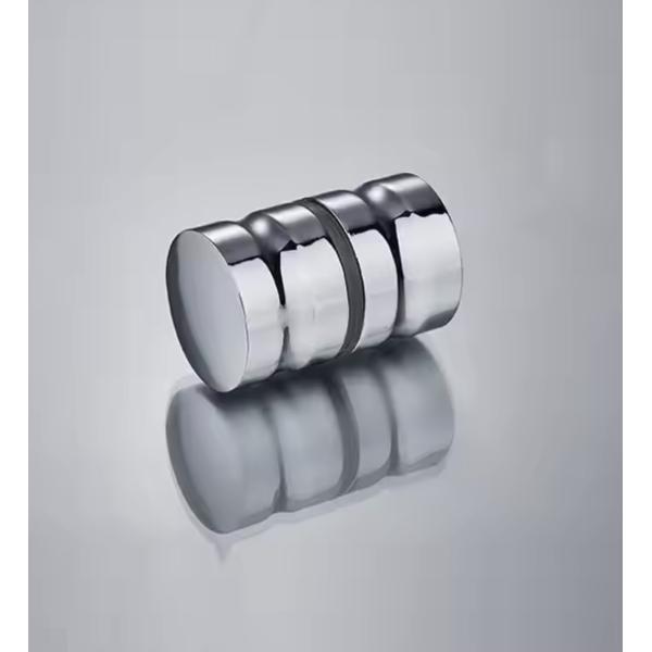 Single Hole Glass Shower Door Handles Bathroom Solid Cylindrical Aluminum Small Handle