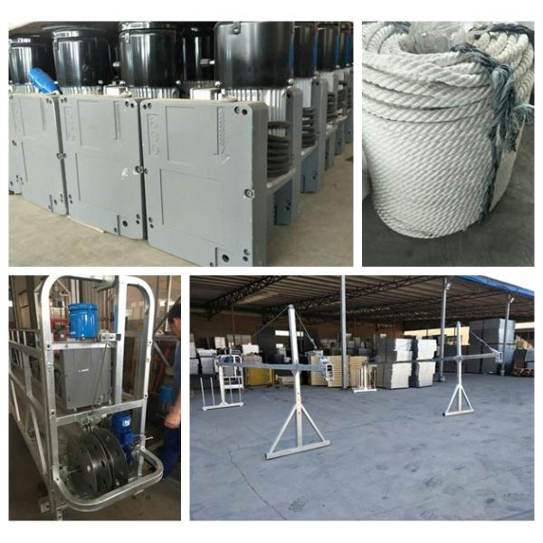 Aluminium ZLP630 6m safety lock parapet clamp gondola, construction cradle