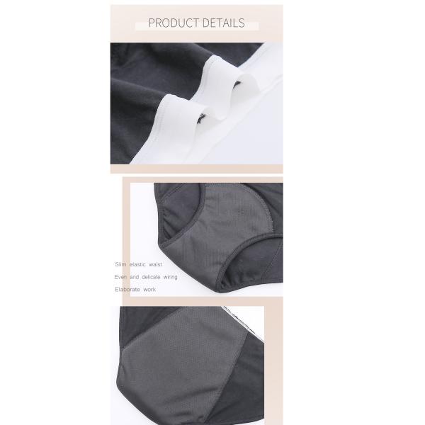 Plus Size Organic Cotton Period Panties Absorbent Leak Free Breathable