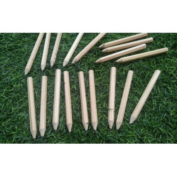 hexagon golf pencil , Hexagonal golf pencil , golf pencil , wooden pencil  eraser , wood golf pencil