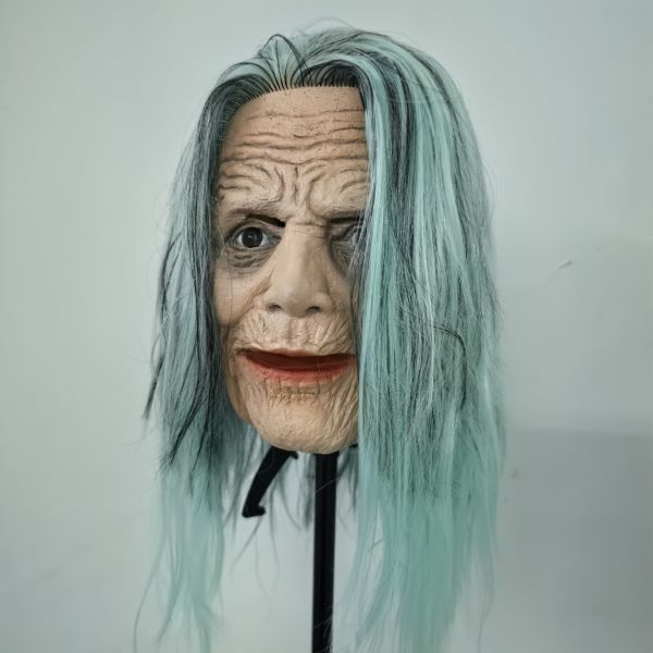 Realistic Face Replica Human Mask in Latex Material for One Size Fit Most Theatrical Performances