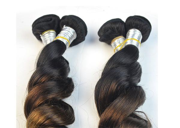 Natural Wave Virgin Peruvian Hair Extensions Three Tone 14''- 28''