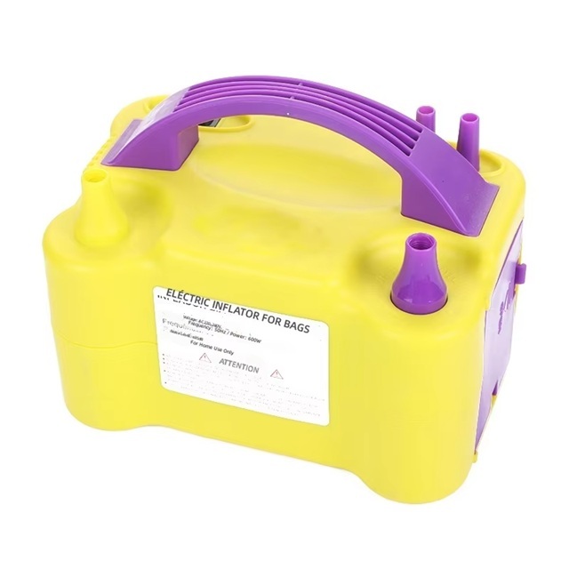 SPU Dual-Purpose Electric Air Pump Double-Layer Balloon Inflator PP Material Portable Automatic for Wedding Room Decorations