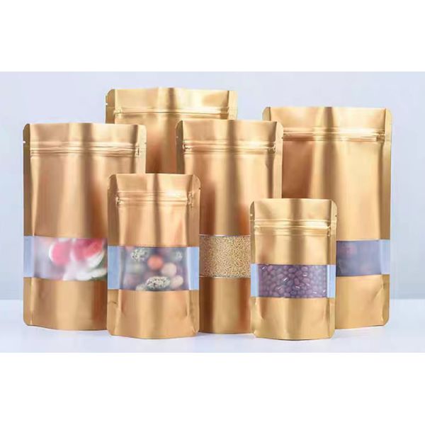 Colorful Zipper Aluminium Foil Stand Up Pouch Metalized Polyester Pouches