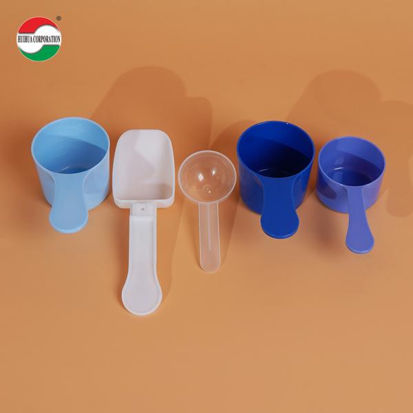 Cucharas medidoras de PP transparentes/blancas de grado alimenticio, cucharas medidoras de plástico PP para café, té y leche en polvo