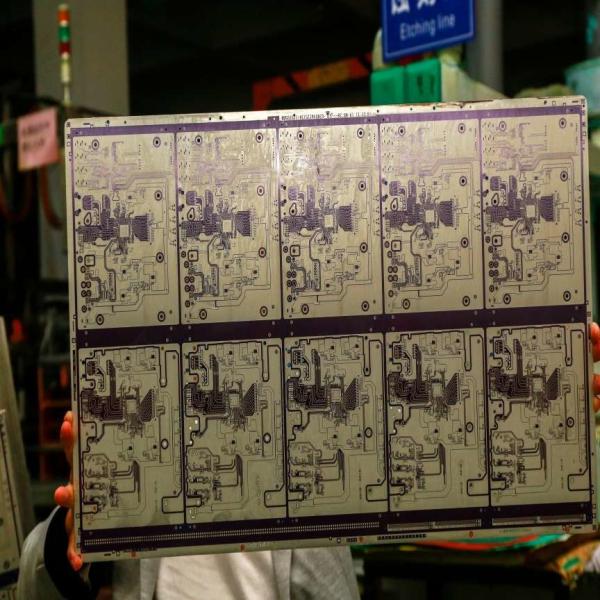 маска припоя зеленого цвета Pcb слоя платы с печатным монтажом FR4 TG135 6L 2OZ разнослоистая Multi