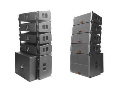 250W Black Plywood  Live Speaker System 8 Inch Line Array Speaker For Events